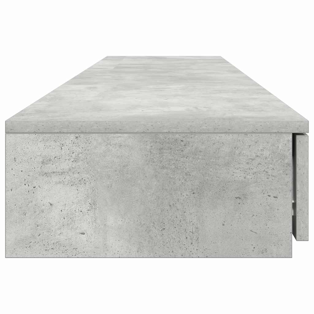 Bed Drawers Concrete grey 200 x 36.5 x 16.5 cm Engineered wood
